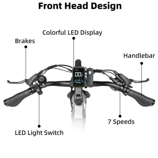 Bicicleta Electrica TTGO E-SUVO Urbana 250W 48V 27,5p