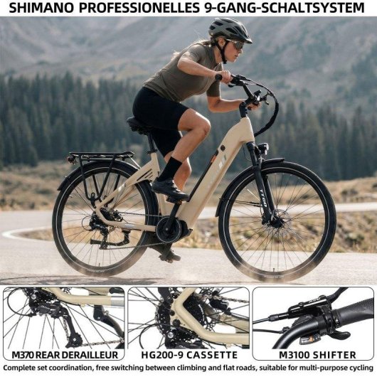 Bicicleta Eléctrica TTGO C7 SE 250W 18Ah 150 km