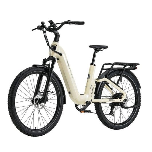 Bicicleta Eletrica Urbana TTGO E-SUVO 250W 48V Bege