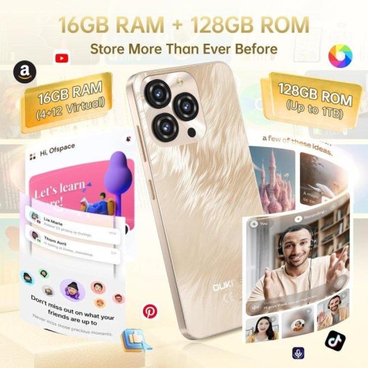 Oukitel C3 4G 4GB 128GB 6.52" Rosa
