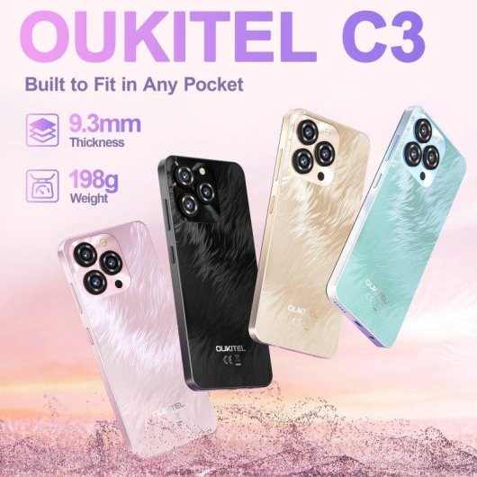 Oukitel C3 4G 4GB 64GB 6.52" Dorado