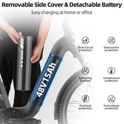 Bicicleta Electrica TTGO E-SUVO Autonomia 100-120 km