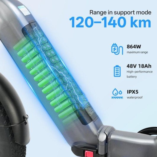 Bicicleta electr TTGO F6 PRO Plegavel 48V 250W 120-140km