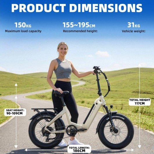 Bicicleta eléctrica TTGO F6 Boost 250W 48V 18Ah 20" suspensión todoterreno