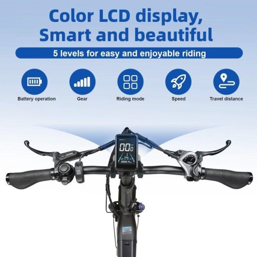Bicicleta eléctrica TTGO F6 Boost 250W 48V 18Ah 20" suspensión todoterreno