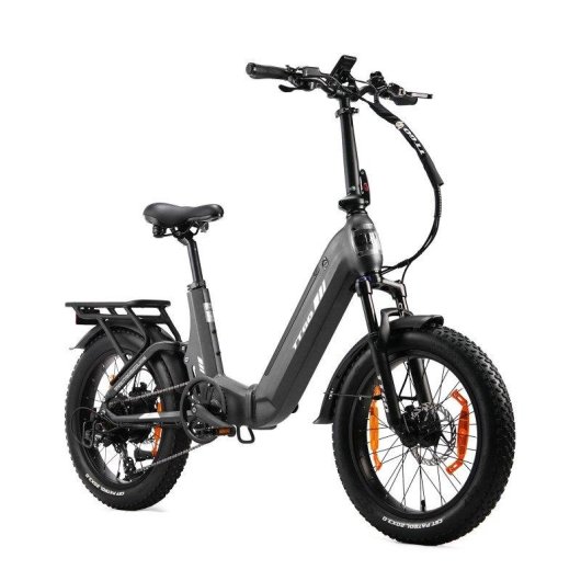 Bicicleta elétrica TTGO F7 urbana dobrável 250W bateria 48V 15Ah 20 polegadas