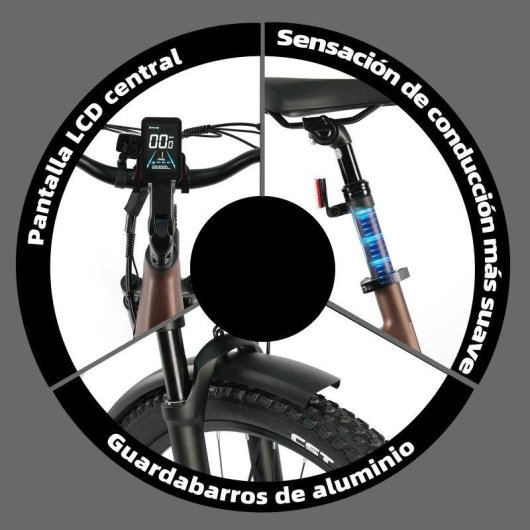 Bicicletta Elettrica TTGO Z3 Urbana 48V 250W 27,5" Autonomia 120km