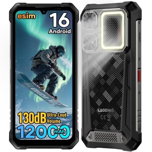 Lagenio Rhino 1 Pro 4G 8GB 256GB 6.9" Zwart