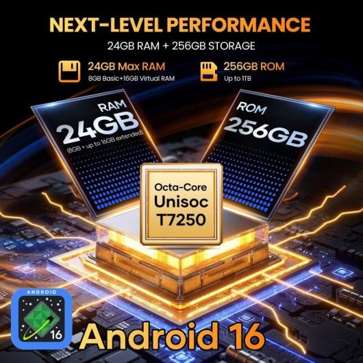 Lagenio Rhino 1 Pro 4G 8GB 256GB 6.9" Zwart