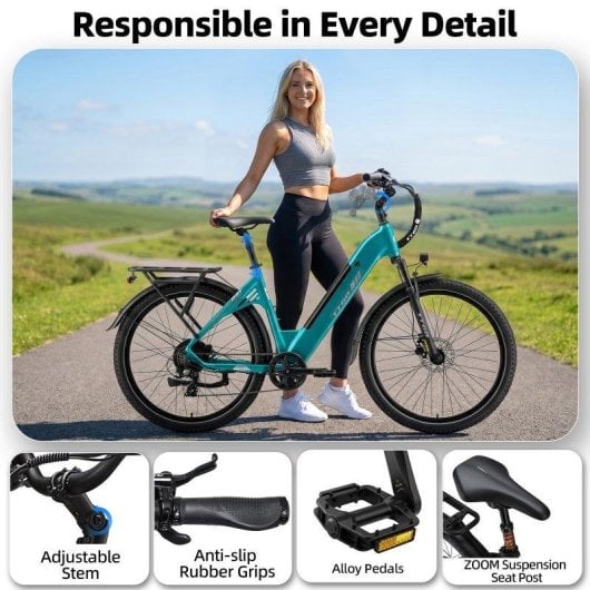 Vélo électrique TTGO C5 urbain 48V 250W 27,5 pouces autonomie longue