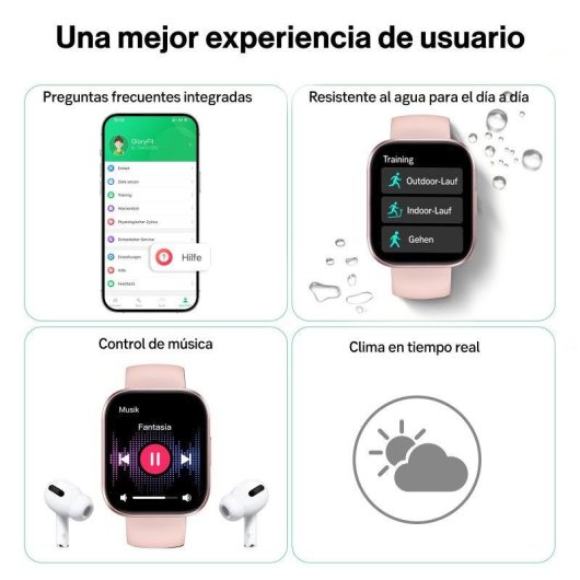 RAYOFI D19 Bluetooth 1,83'' Alumínio Preto Bracelete Silicone Tamanho Único