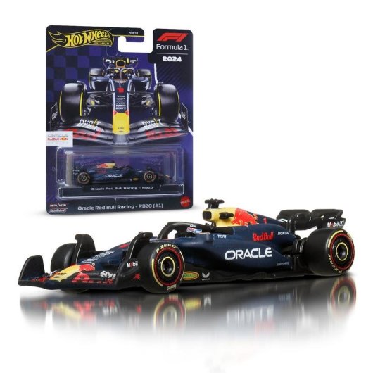 Coche de carreras Hot Wheels Oracle Red Bull Racing RB20 1:64