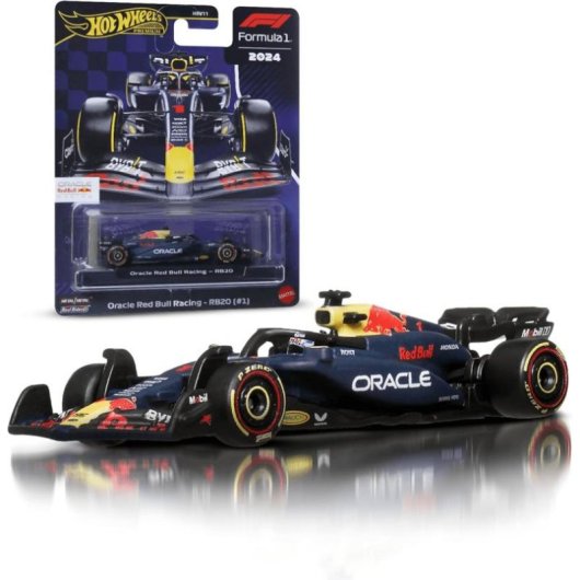 Coche de carreras Hot Wheels Oracle Red Bull Racing RB20 1:64