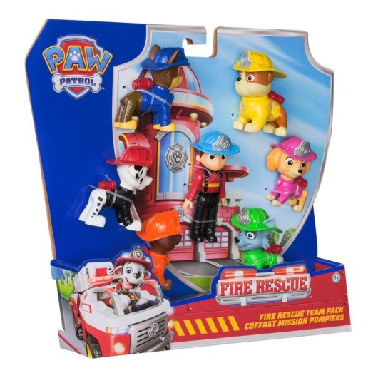 Figura Spin Master PAW Patrol Fire Rescue Set 7 Pezzi 7,6 cm