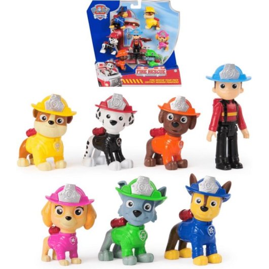 Figura Spin Master PAW Patrol Fire Rescue Set 7 Pezzi 7,6 cm