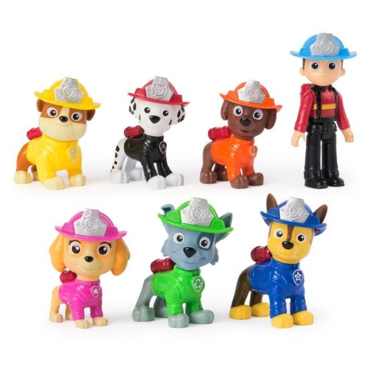 Figura Spin Master PAW Patrol Fire Rescue Set 7 Pezzi 7,6 cm