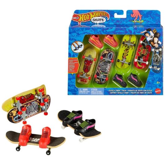 Multipack Hot Wheels Skate Action Pack 4 Skates Tony Hawk