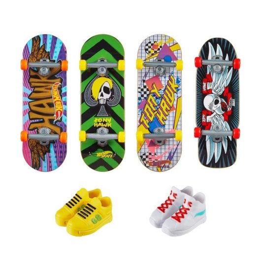 Multipack Hot Wheels Skate Action Pack 4 Skates Tony Hawk