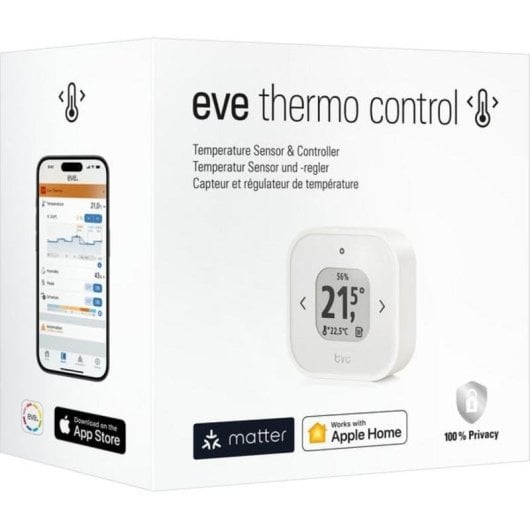 Termostato Inteligente Eve Thermo Control Inalámbrico para Calefacción