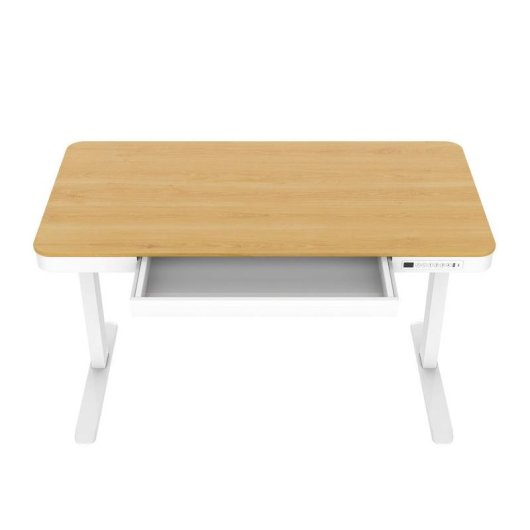 Escritorio regulavel eletrico Activejet ET119W-C 140x70 branco madeira