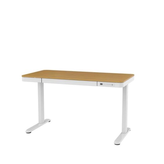 Escritorio regulavel eletrico Activejet ET119W-C 140x70 branco madeira