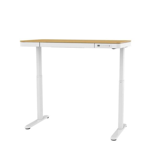 Escritorio regulavel eletrico Activejet ET119W-C 140x70 branco madeira