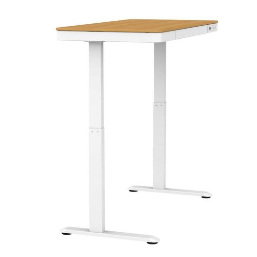 Escritorio regulavel eletrico Activejet ET119W-C 140x70 branco madeira