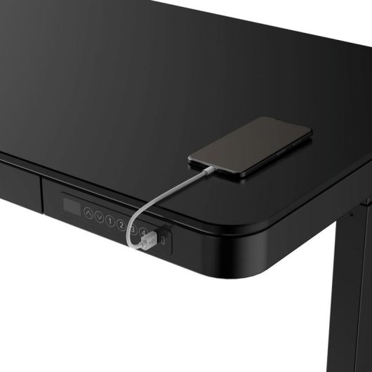Bureau reglable electrique Activejet ET119W-C 140x70 USB Noir