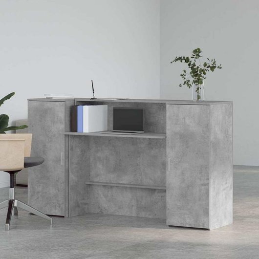 Comptoir d accueil VidaXL 3324208 Bois contreplaqué 180 x 50 cm