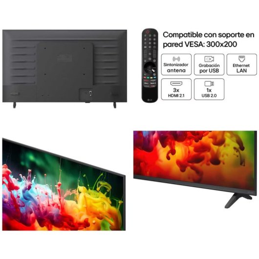 TV LG QNED MiniLED 43QNED7EB3C 43" 4K UltraHD 60Hz Smart TV WebOS HDR10