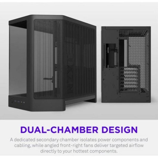 Caixa PC NZXT H6 RGB+ Preto Tour Midi ATX