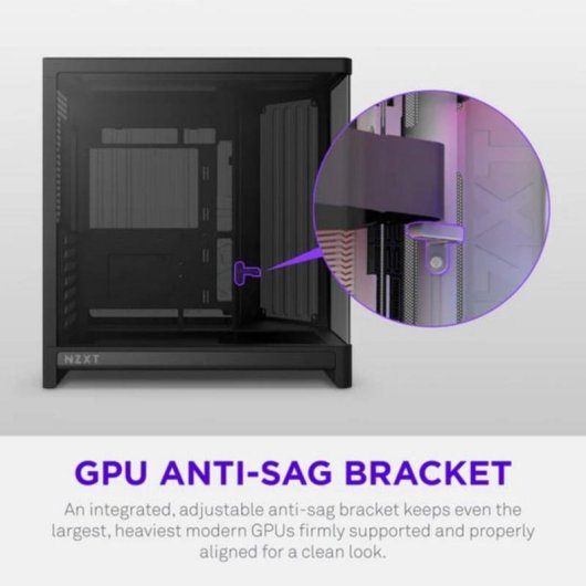 Caixa PC NZXT H6 RGB+ Preto Tour Midi ATX