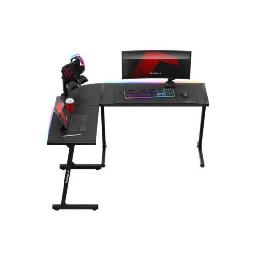 Mesa Gaming Huzaro 147 cm Stahl und Kohlefaser RGB mehrfarbig