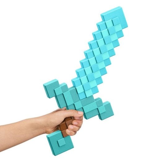 Espada de Juguete Matel Minecraft Espada de Diamante Infantil