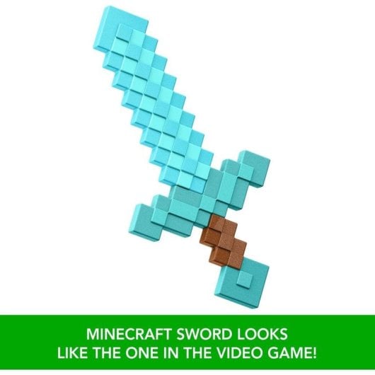 Espada de Juguete Matel Minecraft Espada de Diamante Infantil