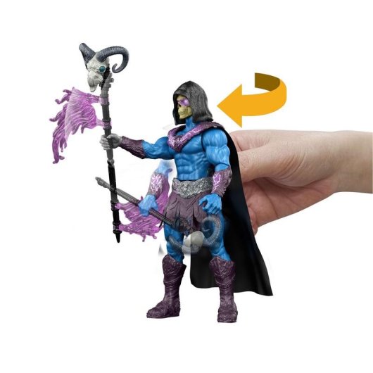 Figura de acción MATTEL Masters of the Universe Skeletor Ataque del Báculo Havoc 13,97 cm