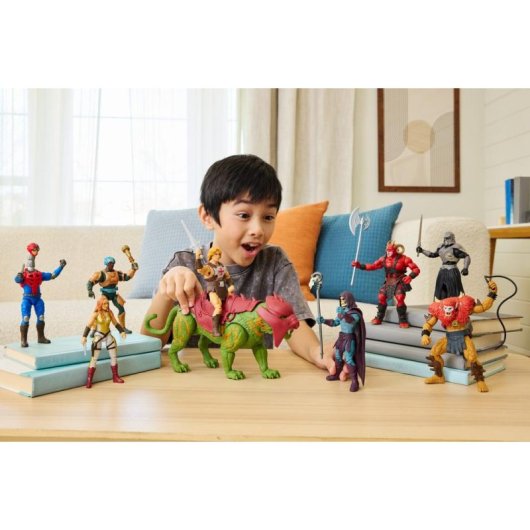 Figur Battle Cat Mattel mit Ton und Gelenken