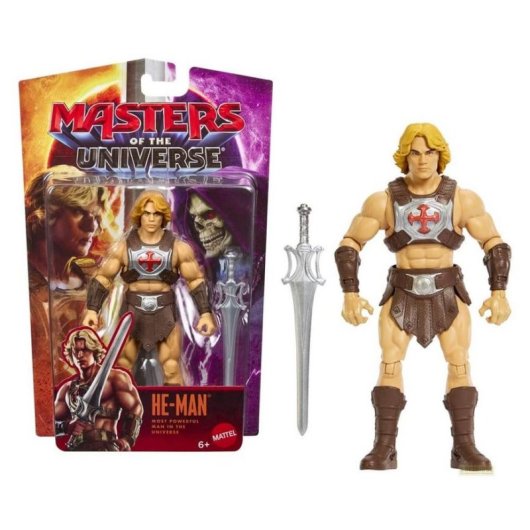 Figura de acción Mattel He-Man Masters of the Universe 13,97 cm con Espada del Poder