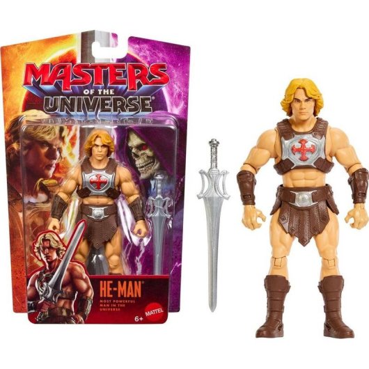 Figura de acción Mattel He-Man Masters of the Universe 13,97 cm con Espada del Poder