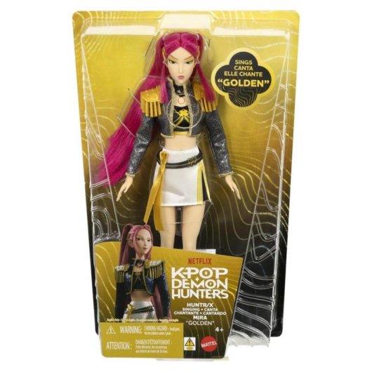Muñeca Mattel Mira HUNTR/X Las guerreras K-pop que canta Golden con conjunto extraíble