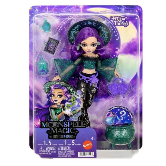 Bambola Monster High Willow Thorne Moonspell Magic Strega della Natura