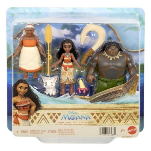 Bonecas Mattel Vaiana 2 Pack Conjunto de Personagens