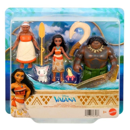Bonecas Mattel Vaiana 2 Pack Conjunto de Personagens
