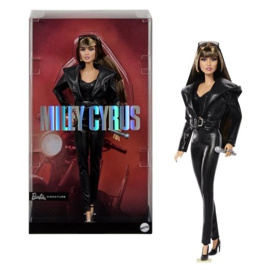 Boneca Barbie Signature Miley Cyrus com suporte