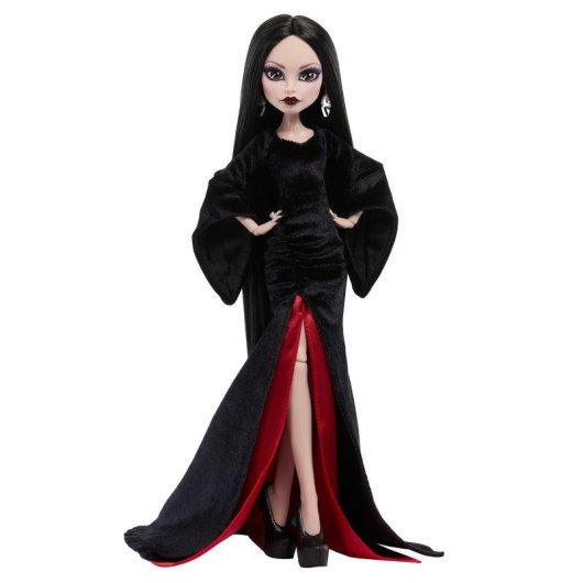 Muñeca Mattel Monster High Morticia Addams con vestido de terciopelo