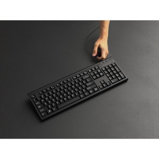 Tastiera Kensington KM270 EQ wireless ricaricabile nera completa con mouse silenzioso
