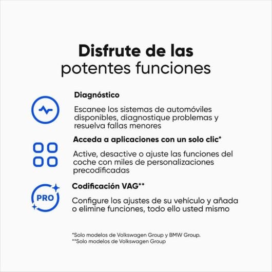 Scanner diagnostico OBDII OBDeleven OBD11 Bluetooth per Android e iOS