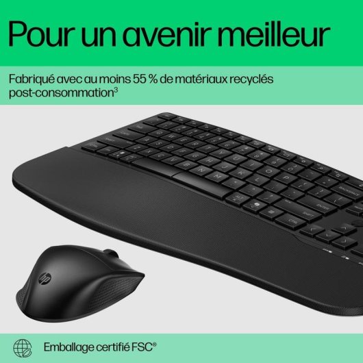 Tastatur HP 680 Comfort Dual-Mode kabellos AZERTY mit Maus inklusive