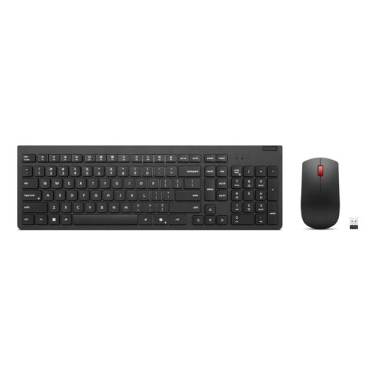 Clavier Lenovo 4X31R64473 complet sans fil avec souris italien noir
