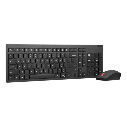 Clavier Lenovo 4X31R64473 complet sans fil avec souris italien noir